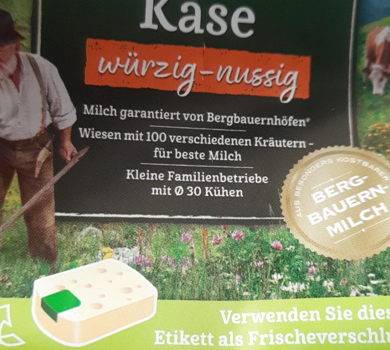 Фото - Bergbauern käse würzig-nussig Bergader