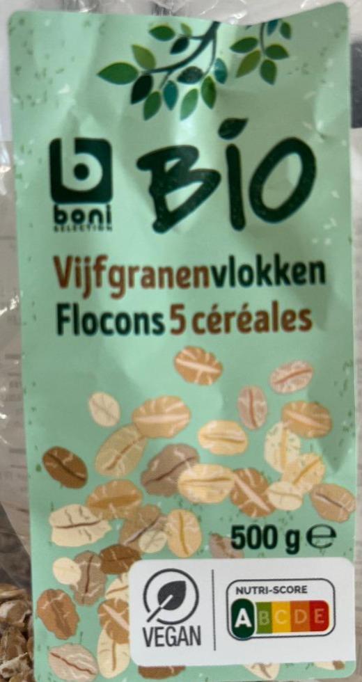 Фото - Bio Vijfgranenvlokken Flocons 5 cereales Boni