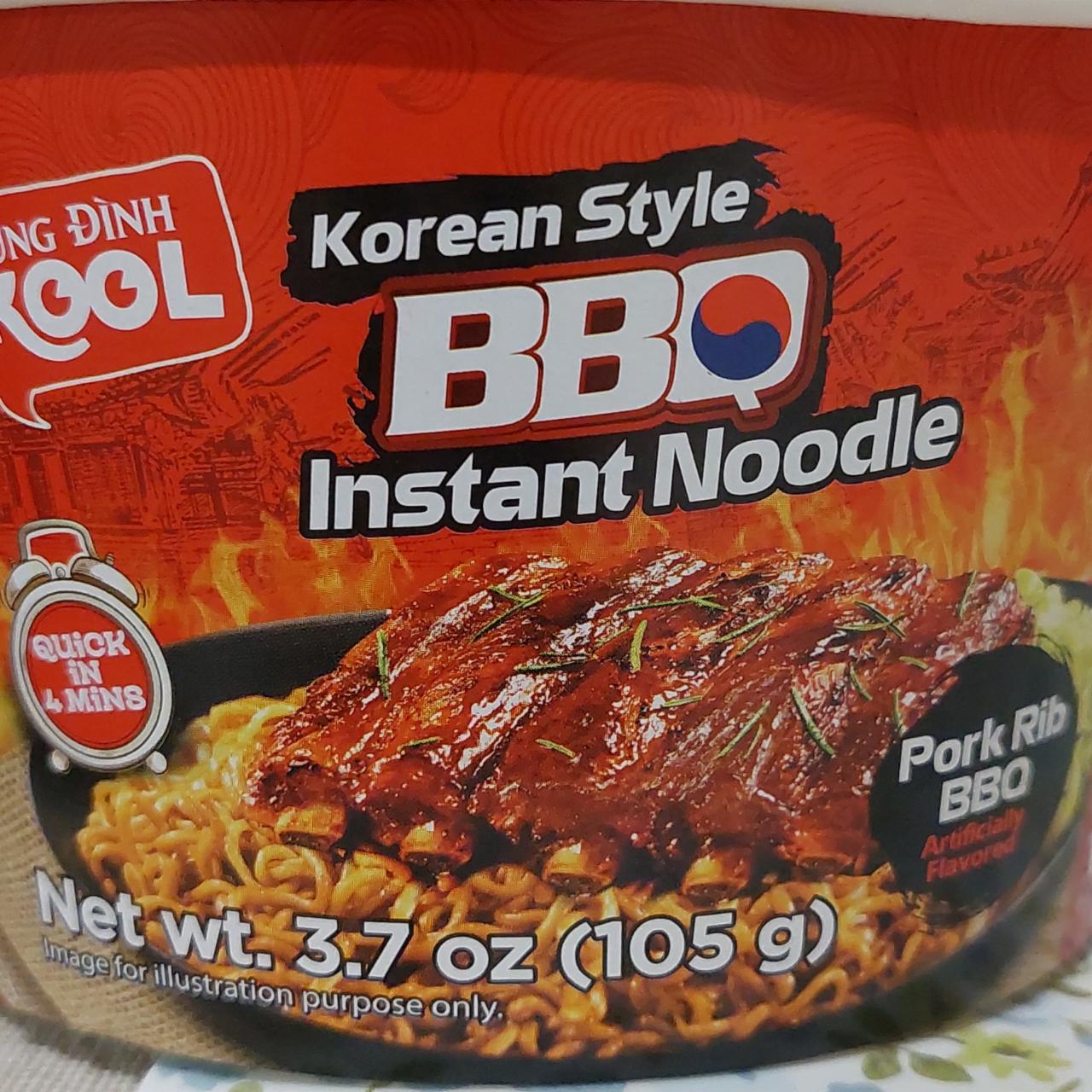 Фото - Instant noodle korean style pork rib bbq Cung Dinh Kool