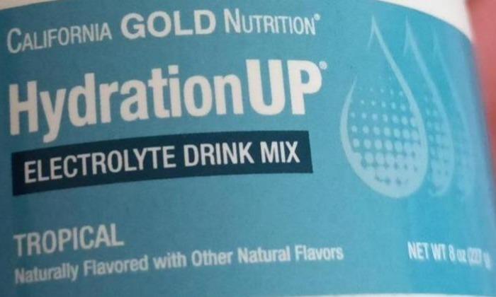 Фото - HydrationUP electrolyte drink mix powder tropical fruit California Gold Nutrition