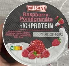 Фото - High protein Yoghurt raspberry-pomegranate Milsani