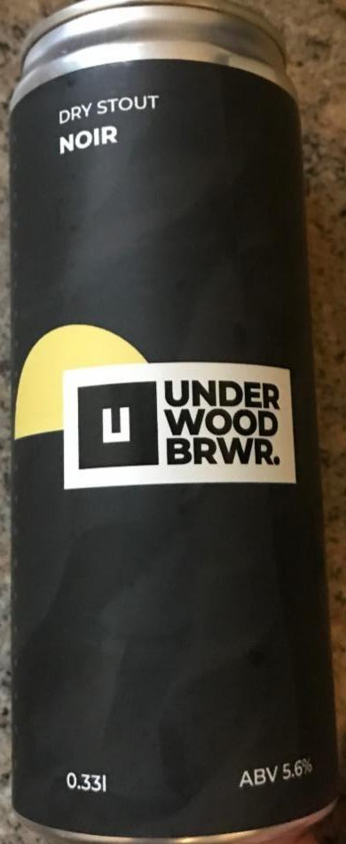 Фото - Пиво 5.6% темне нефільтроване Noir Underwood Brewery