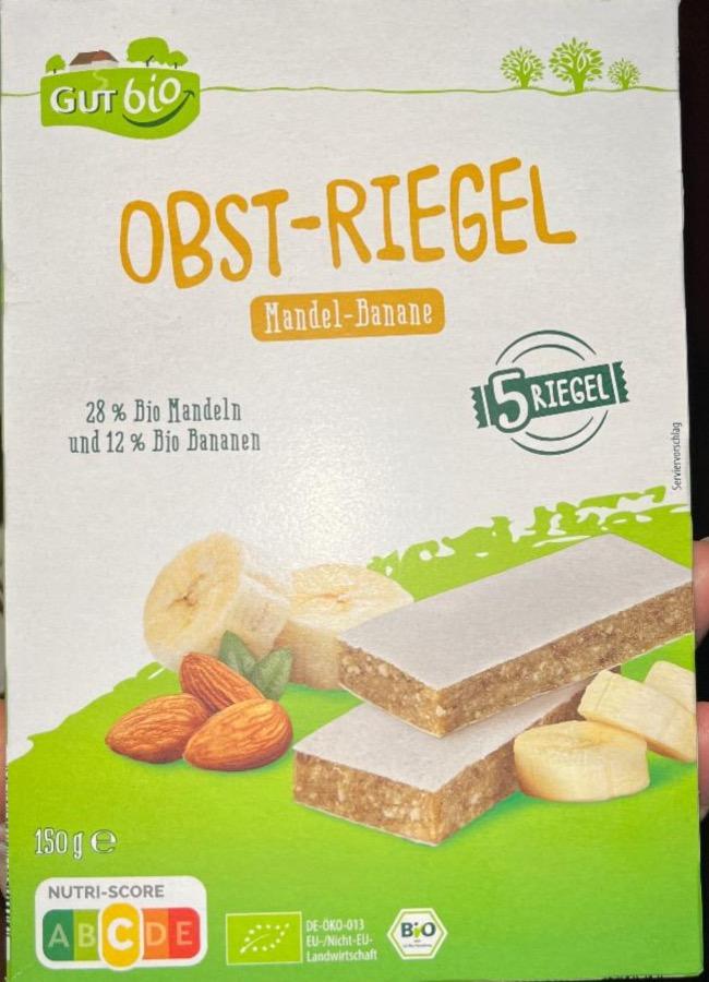 Фото - Obst-riegel mandel banane Gut Bio