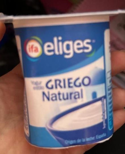 Фото - Йогурт натуральний грецький Griego Natural Eliges Ifa