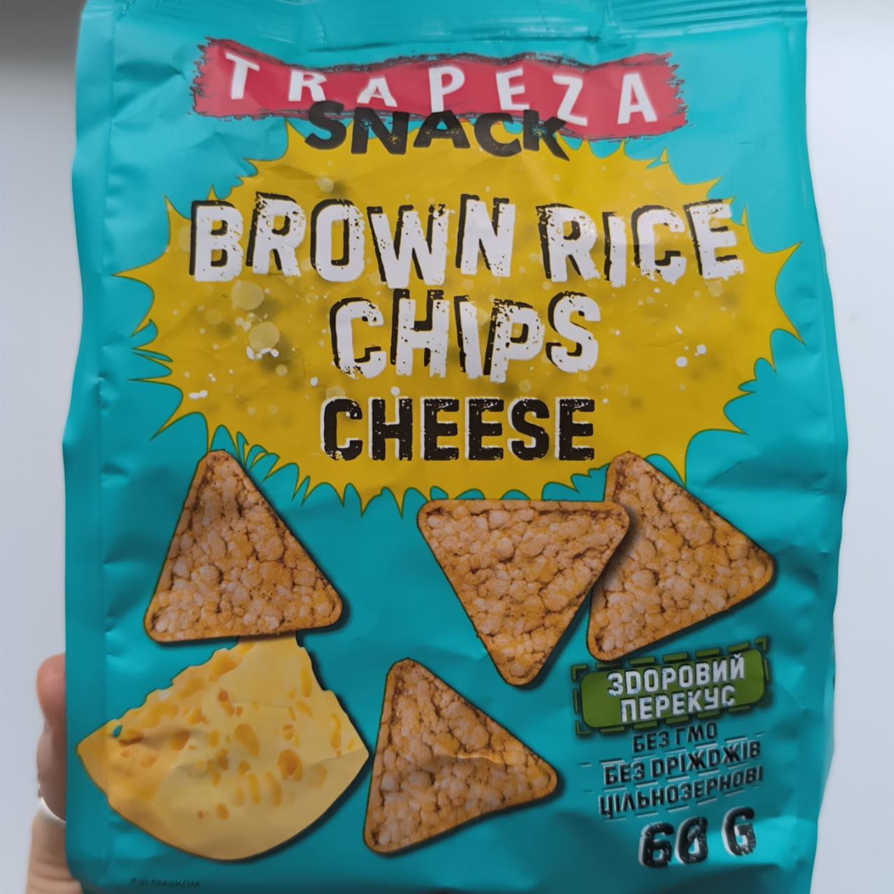 Фото - Snack brown rice chips cheese Trapeza