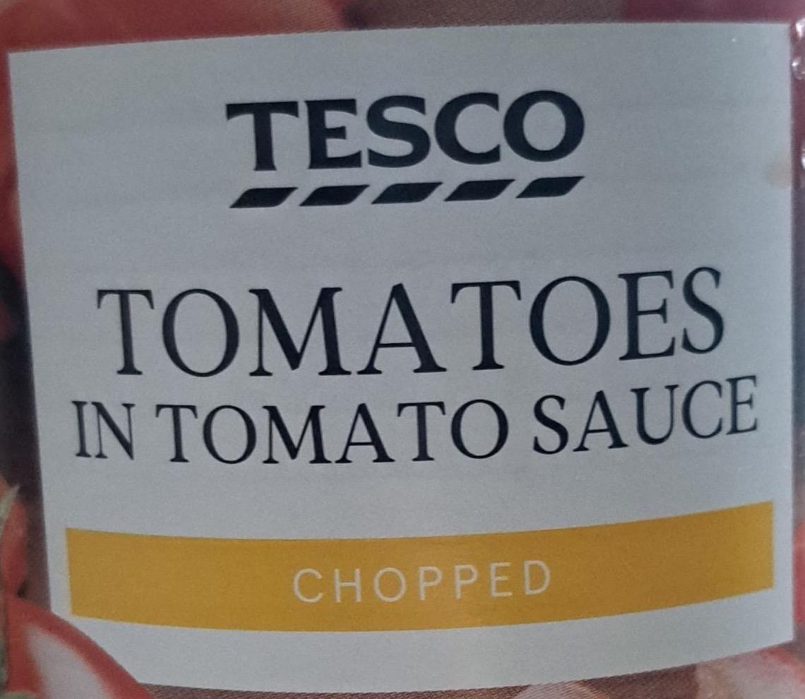 Фото - Choped tomatoes in tomato sauce Tesco