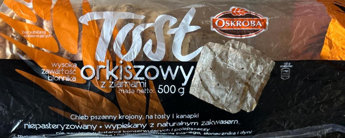 Фото - Tost orkiszowy z ziarnami Oskroba