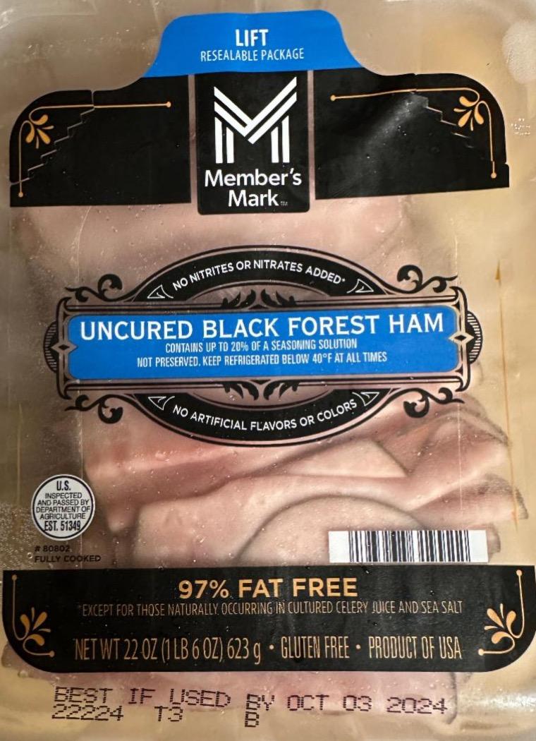 Фото - Uncured Black Forest ham Member’s Mark