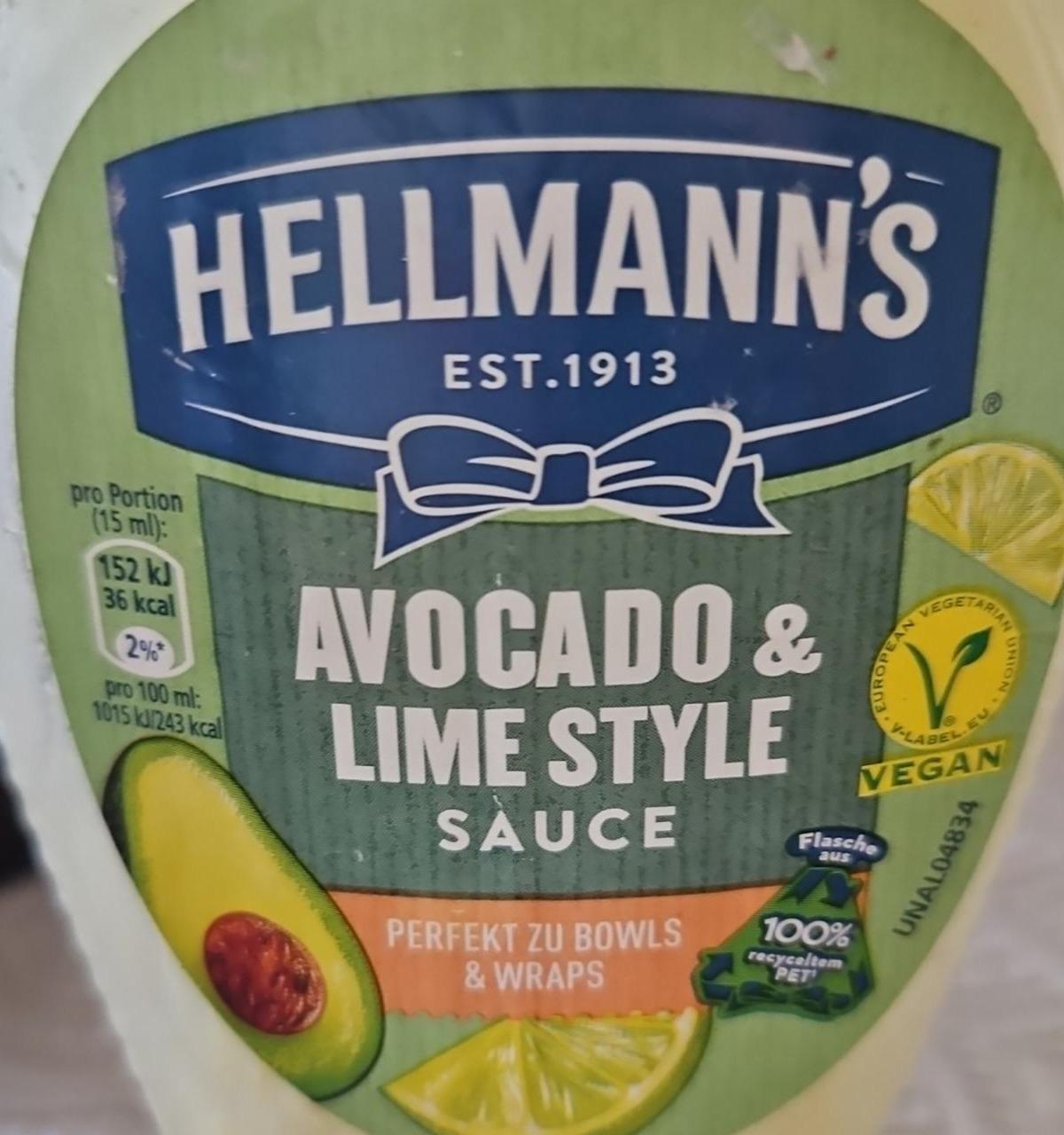 Фото - Avocado & Lime Style Sauce Hellmann's