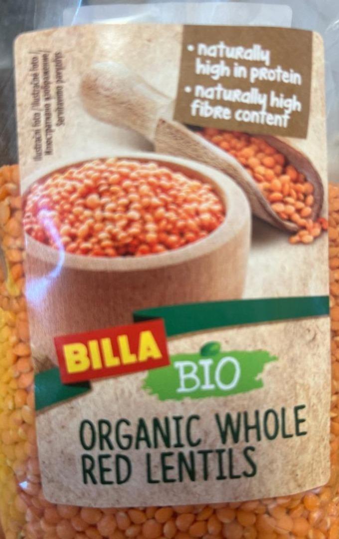 Фото - Organic Whole Red Lentils Billa Bio