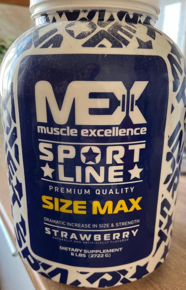 Фото - Протеїн sport line size max strawberry Mex