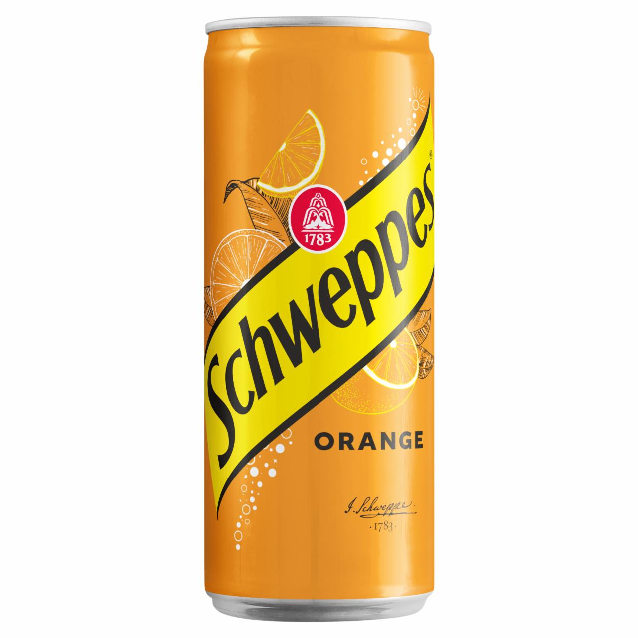 Фото - Напій безалкогольний газований з апельсиновим смаком Orange Schweppes