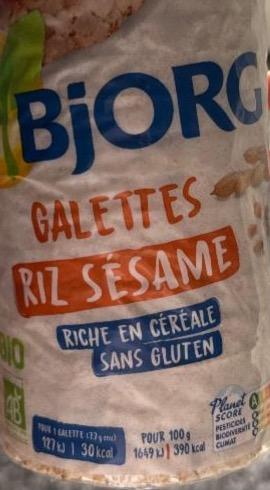 Фото - Galettes riz sesame Bjorg