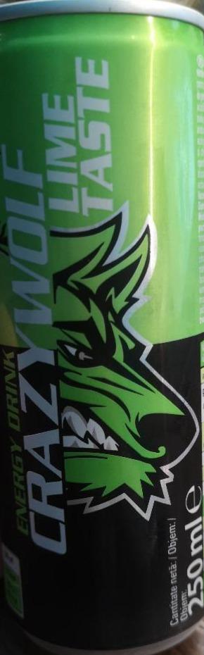 Фото - Energy drink lime taste Crazy Wolf