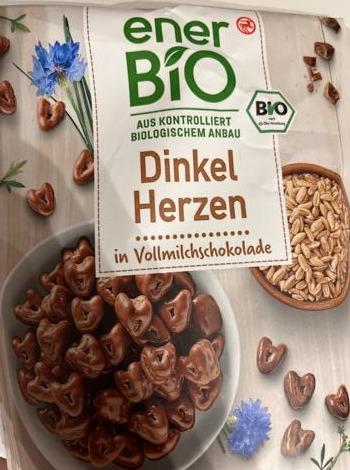 Фото - Dinkel Herzen in Vollmilchschokolade EnerBio