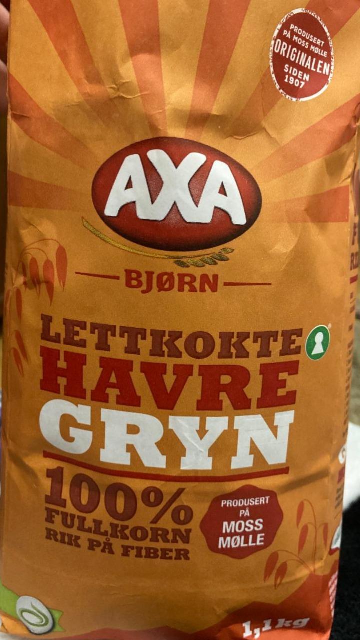 Фото - Bjørn Lettkokte Havregryn Axa