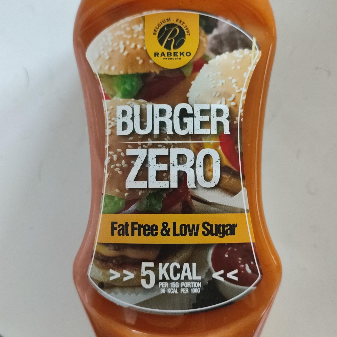 Фото - Соус Burger Zero Rabeko