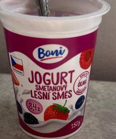 Фото - Jogurt smetanový 8.4% Lesní směs Boni