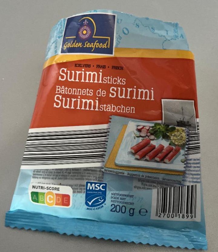 Крабові палички Surimi Sticks Golden Seafood калорійність харчова