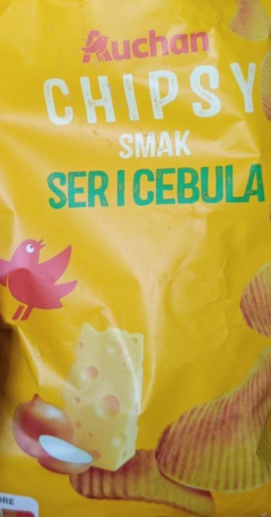 Фото - Chipsy smak ser i cebula Auchan