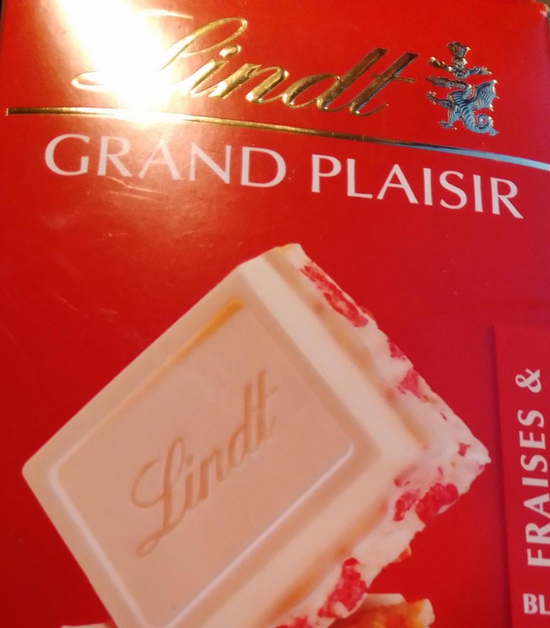 Фото - Grand plaisir blanc fraises&amandes Lindt