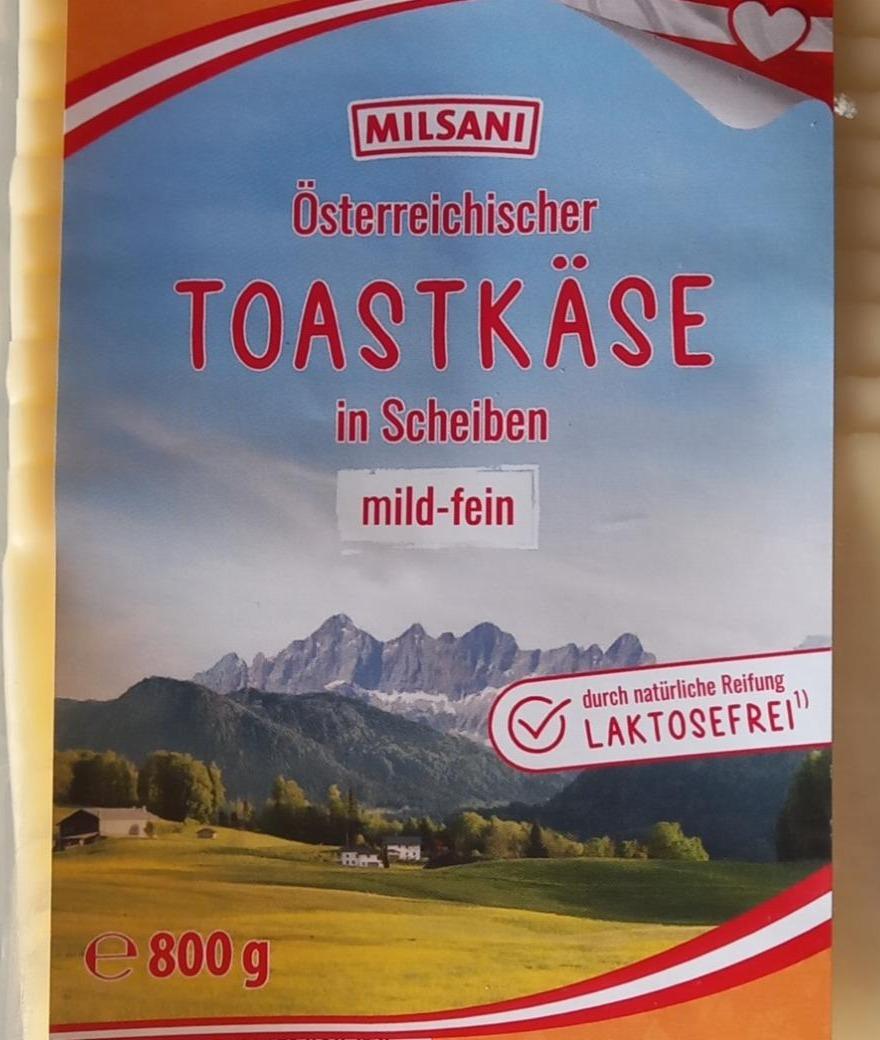 Фото - Toastkäse in Scheibenmild fein Milsani