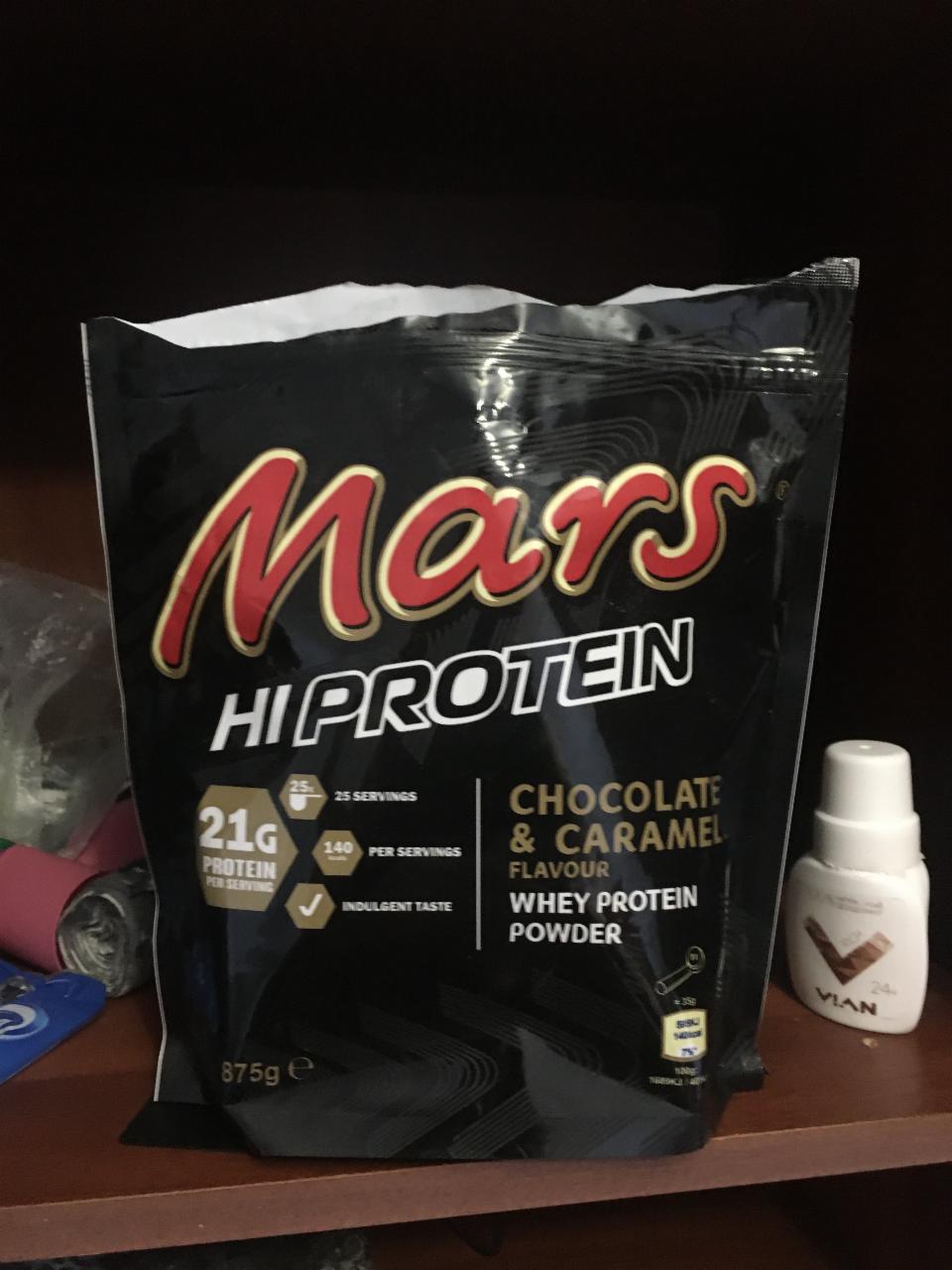 Фото - whey protein powder chocolate caramel Mars Hiprotein