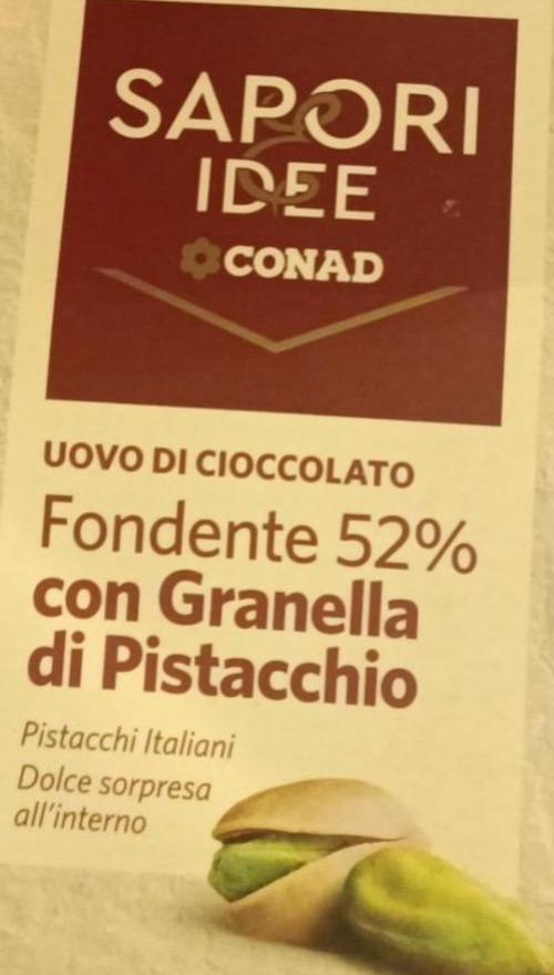 Фото - Uovo Cioccolato Fondente Con Pistacchio Conad