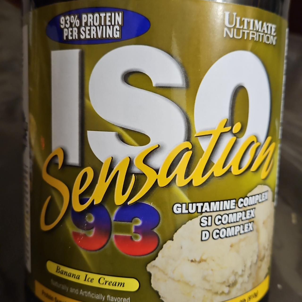 Фото - Iso sensation banana ice cream Ultimate Nutrition