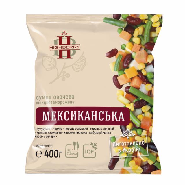 Фото - Суміш овочева швидкозаморожена Мексиканська Highberry