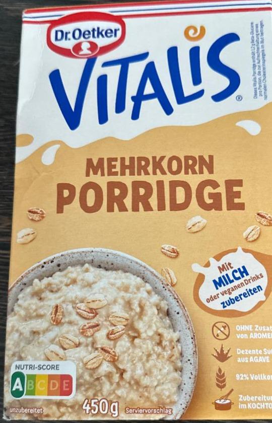 Фото - Mehrkorn Porridge Vitalis Dr. Oetker