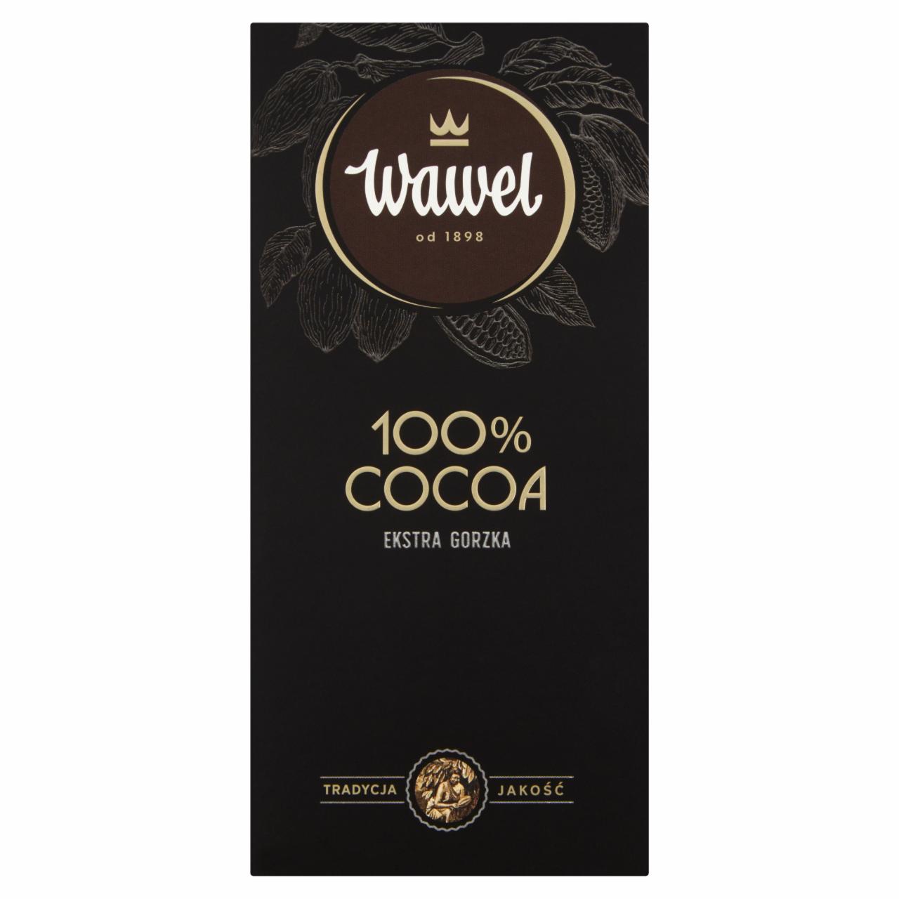 Фото - Екстра темний шоколад 100% Cocoa WAWEL