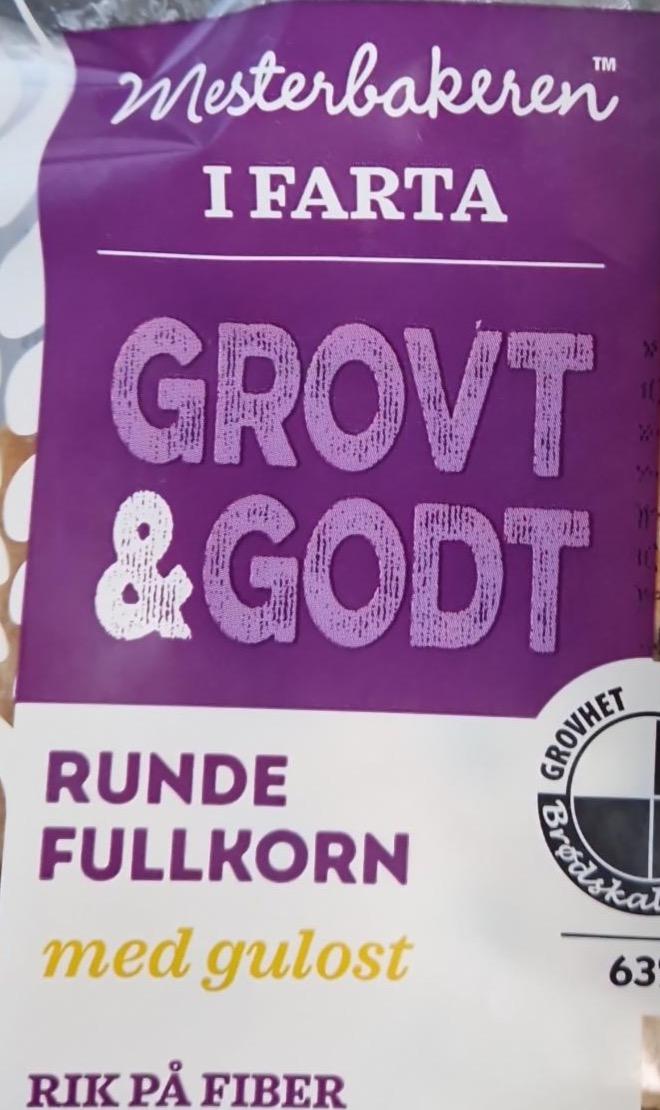 Фото - Grovt & godt runde fullkorn med gulost Mesterbakeren