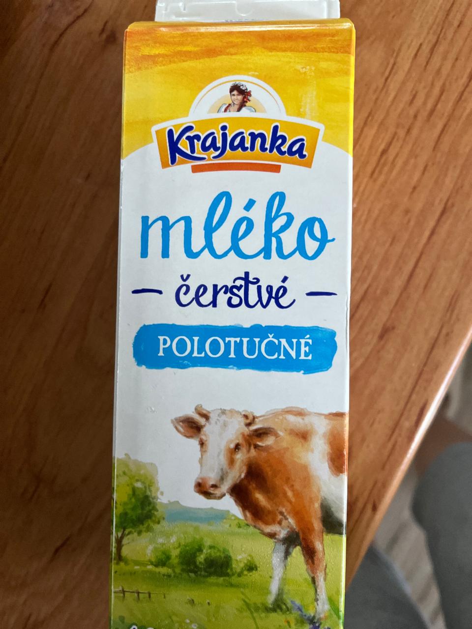 Фото - Mléko polotučné Krajanka