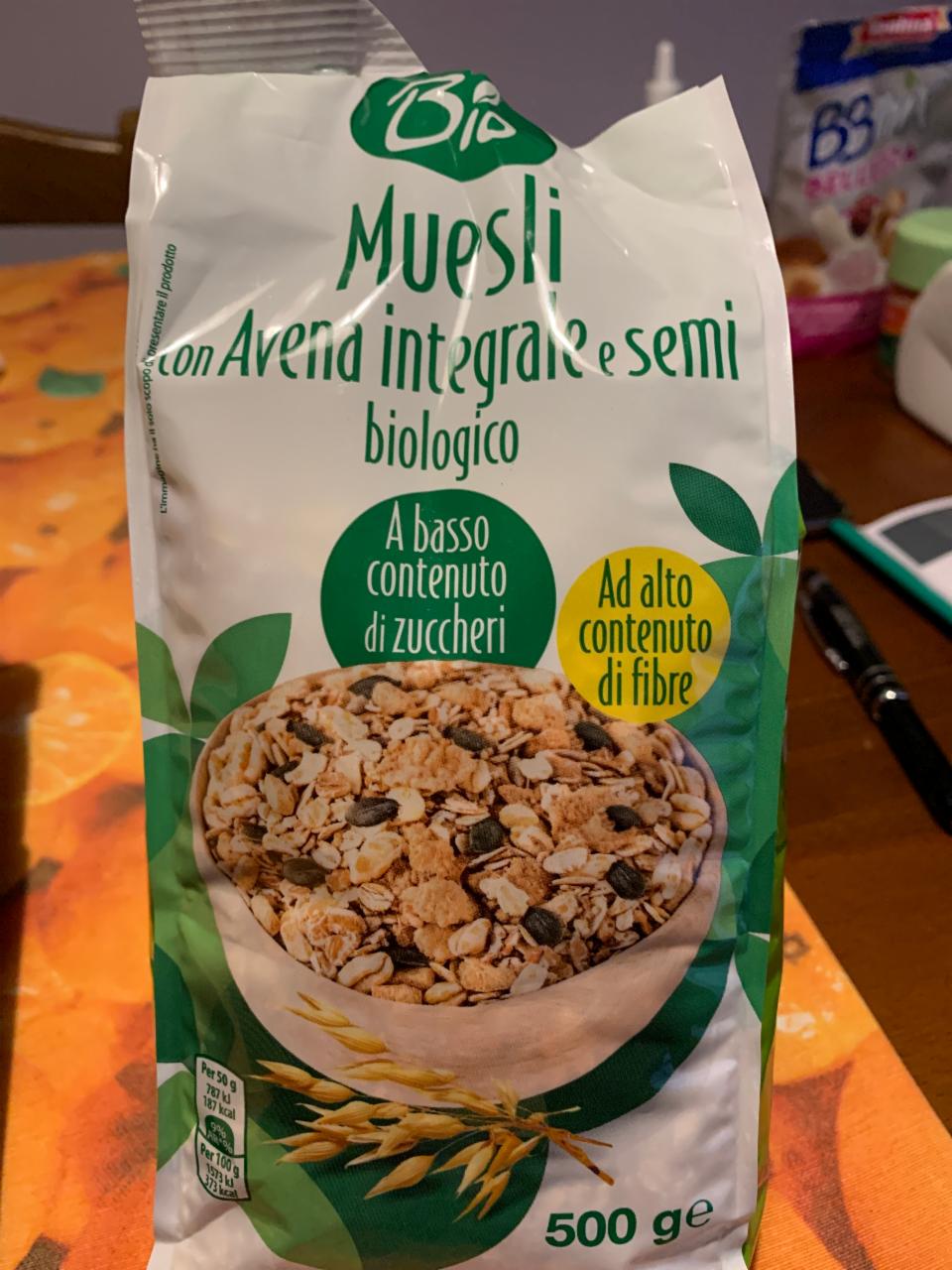 Фото - Muesli con Avena integrale e semi biologico Bio