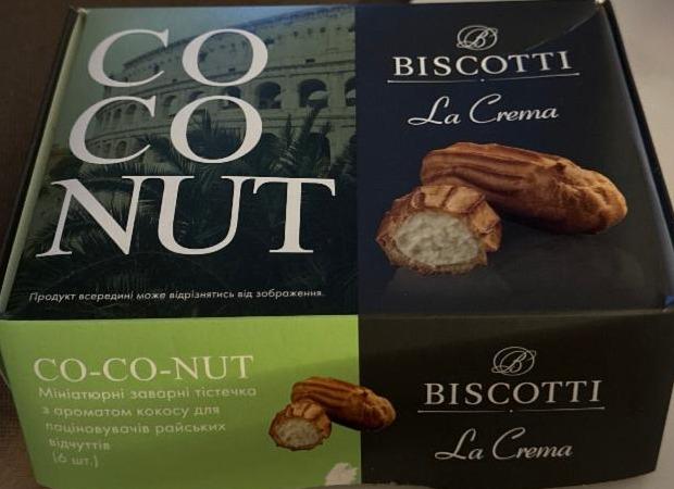 Фото - Тістечко заварне Co-co-nut La crema Biscotti