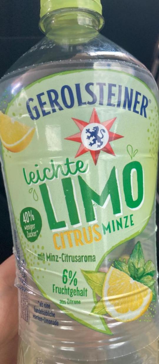 Фото - Leichte Limo Citrus-Minze Gerolsteiner