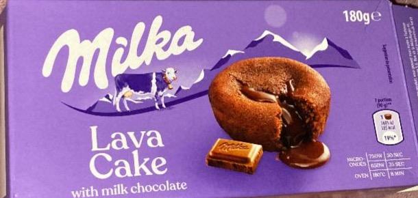 Фото - Lava cake with milk chocolate Milka