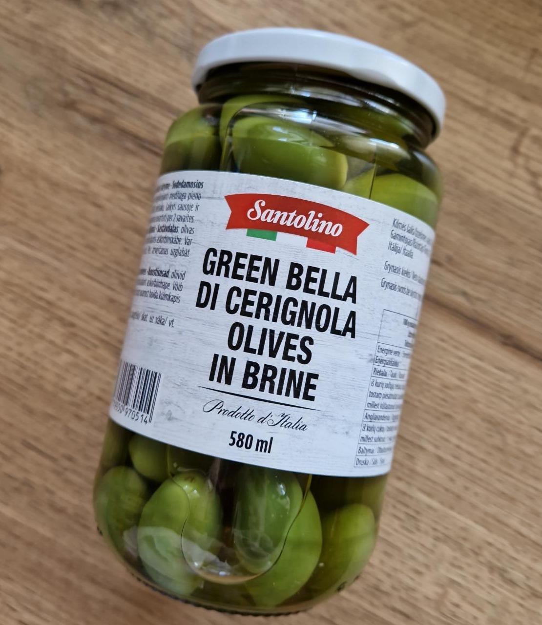 Фото - Green Bella Di Cerignola Olives In Brine Santolino