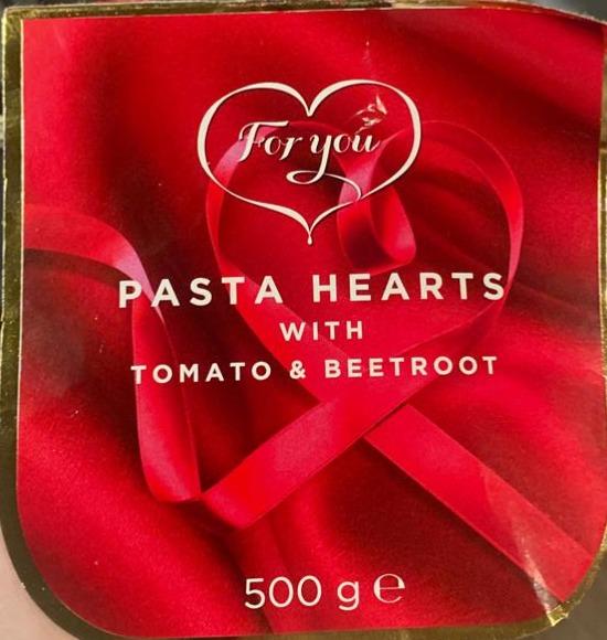 Фото - Pasta hearts with tomato beetroot For you