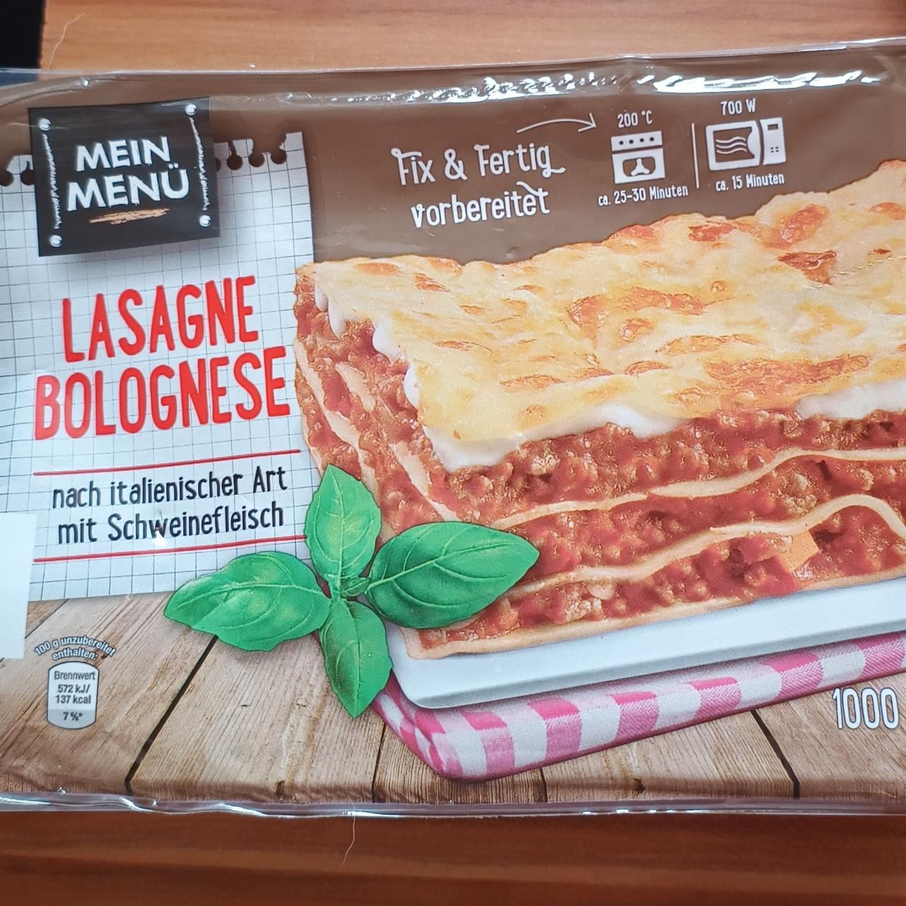 Фото - Lasagne Bolognese Mein Menü