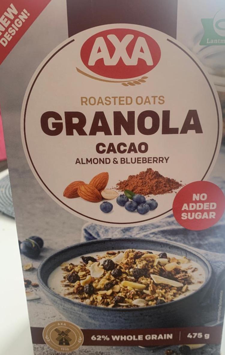 Фото - Granola cacao almond blueberry Axa