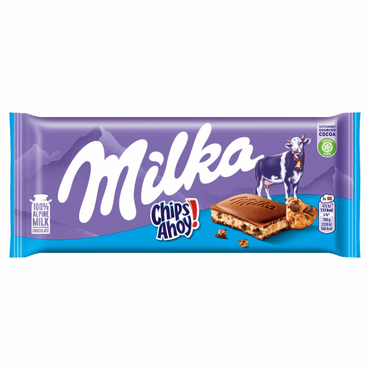 Фото - Шоколад молочний Chips Ahoy з печивом Milka