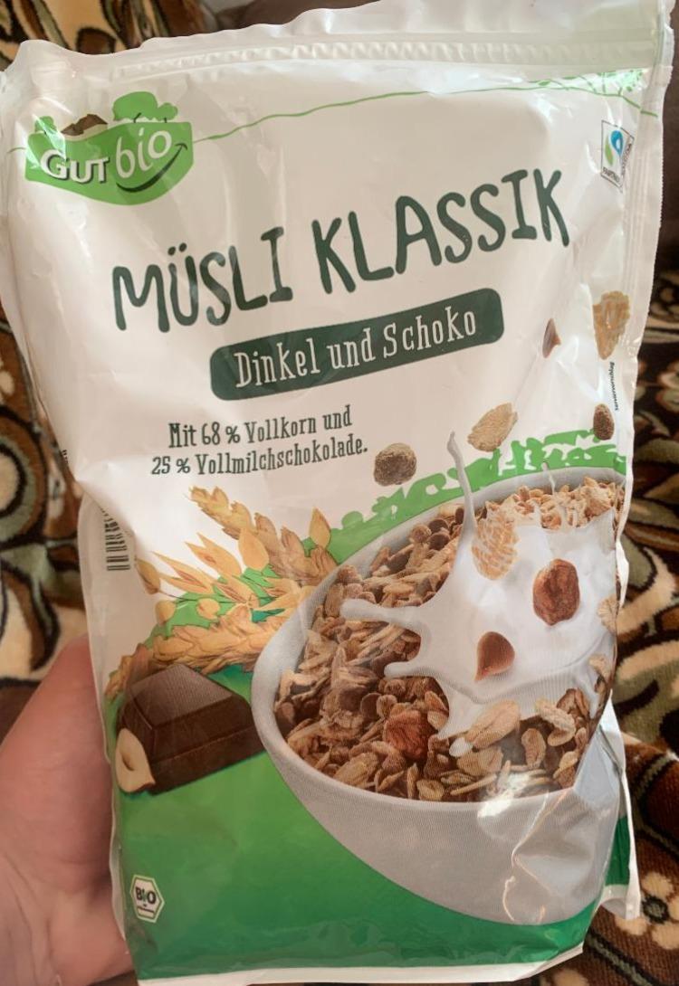 Фото - Bio müsli klassik dinkel und schoko Gut Bio