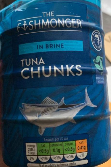 Фото - Тунець у власному соку Tuna Chunks The Fishmonger