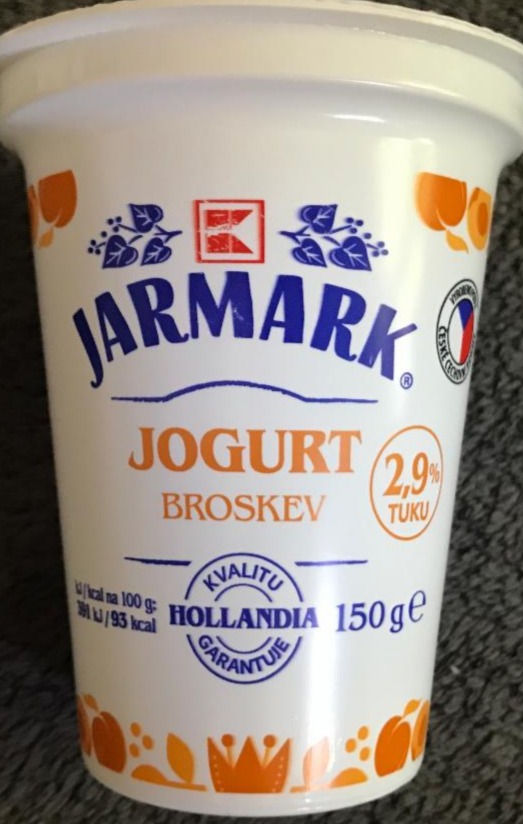 Фото - Jogurt broskev 2,9% tuku K-Jarmark