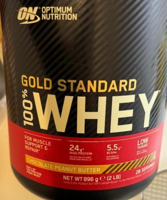 Фото - Протеїн 100% Whey Gold Standard Chocolate Peanut Butter Optimum Nutrition