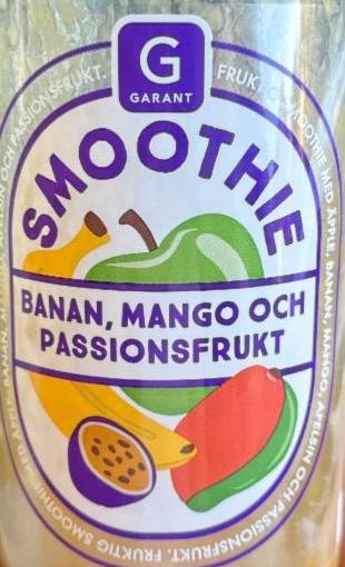 Фото - Smoothie banan mango och passionsfukrt Garant