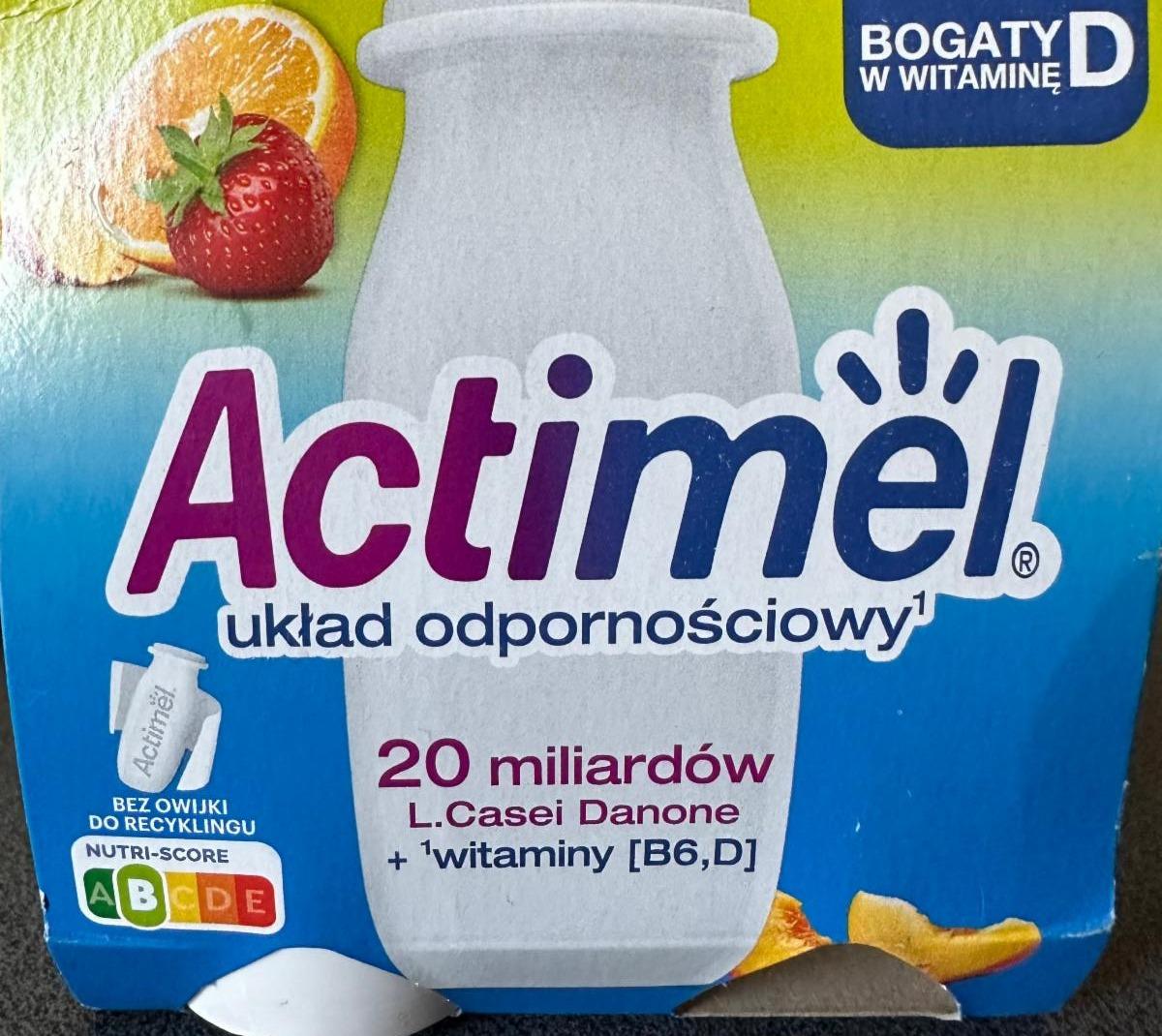 Фото - Jogurt o smaku wieloowocowym Actimel Danone