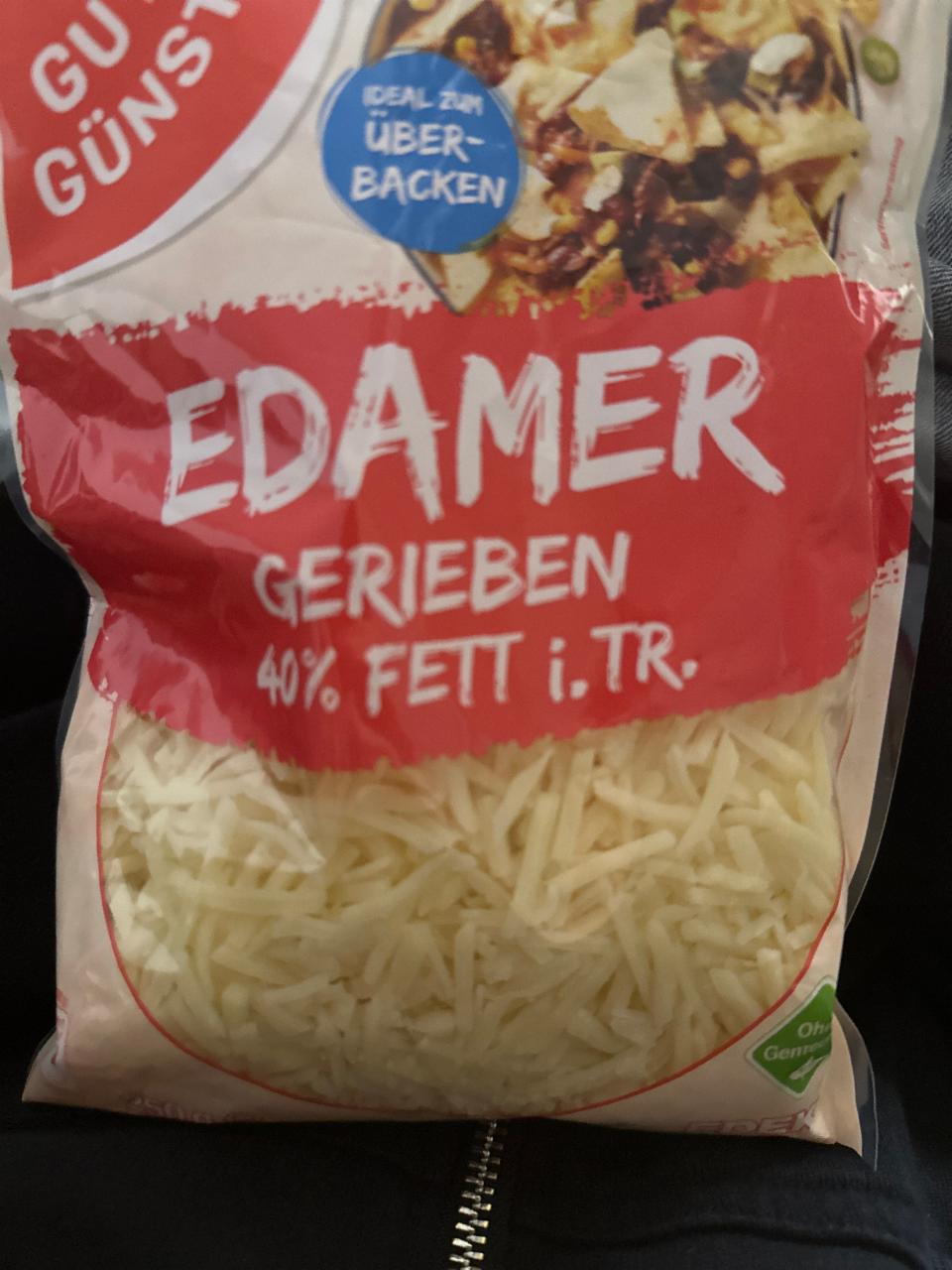 Фото - Сир Edamer тертий 40% жиру Gut&Günstig